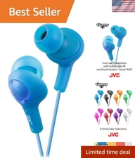 Dynamic Gumy Plus Inner Ear Headphones - Noise-Isolating Blue Earbuds for Adults