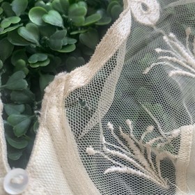 Stunning vintage French designer Aubade reeds & ribbon pattern underwire bra