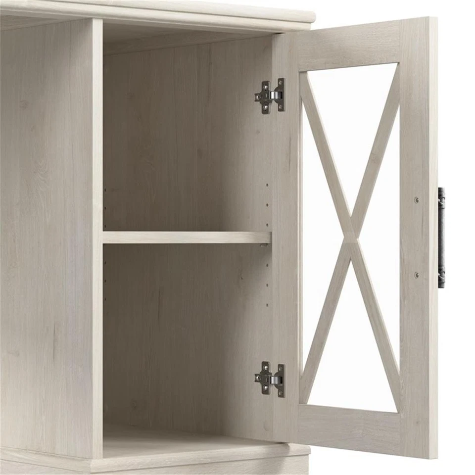 Bush Lennox Engineered Wood End Table in Linen White Oak (Set of 2) - Image 3 of 4