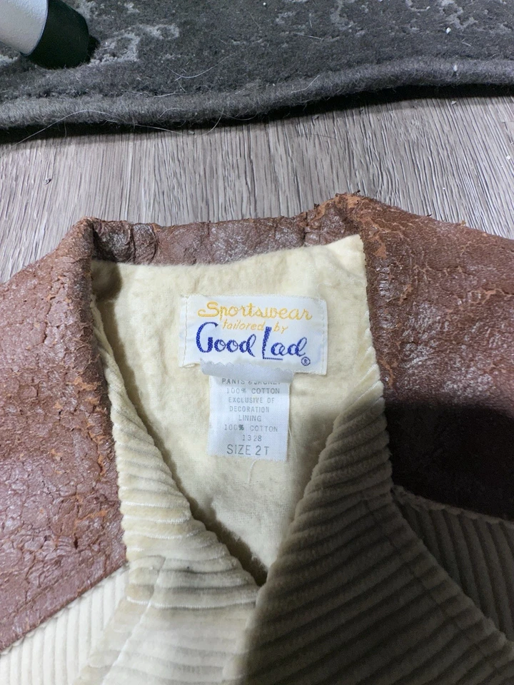 VTG 1970s Good Lad Toddler Corduroy Suit Jacket Pants Set Size 2T - Image 4 of 4