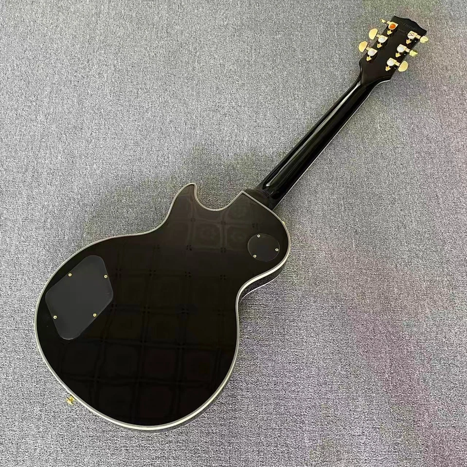 Custom LP electric guitar, Chibson Black Beauty, gold hardware Free shipping - Image 2 of 4
