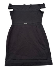 NEW French Connection Womens Off Shoulder Mini Dress Black Size 8 NWT