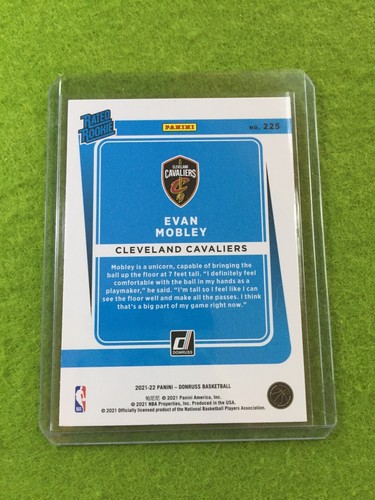 Evan Mobley CHOICE SILVER PRIZM RATED ROOKIE CARD 2021 Donruss EVAN MOBLEY - Picture 11 of 24
