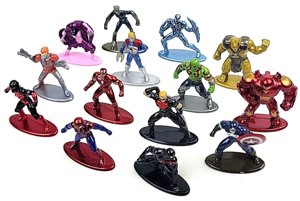 Lot of Marvel Metal Figs Nano Mini Diecast Figures by Jada Toys 7b - Image 2 of 4