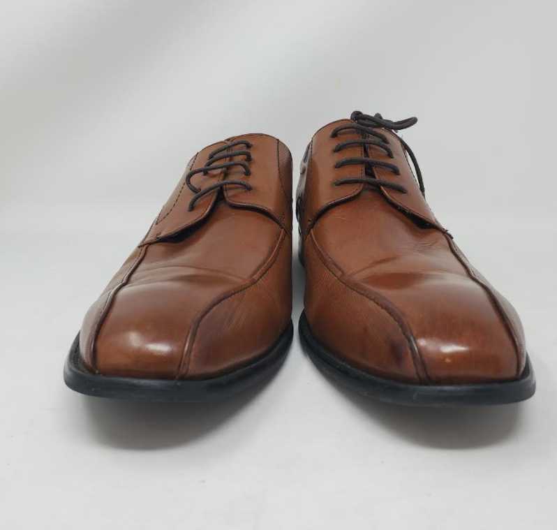 Stacy Adams Mens 11 M Cognac Brown Leather Square Toe Bicycle Stitch Oxford Stacy Adams - (A3268) Sync (Cognac) - Penners main image 4
