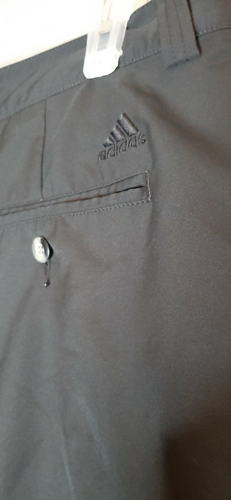 Adidas Mens Shorts Sz 40 Black Pockets Zip, 9in inseam eBay