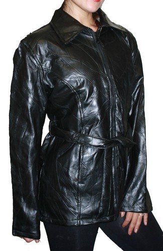 Genuine Patch Leather Jacket 