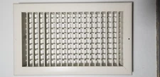 White - AirGuide VH Sidewall Series 14" x 8" HVAC Grille - Adjustable Ver/Hor