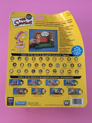 Playmates Simpsons World of Springfield WOS Sunday Best Homer Grampa & Lisa NEW - Picture 11 of 13
