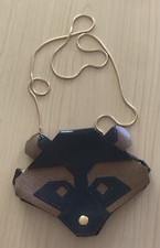 Orla Kiely Ss14 Racoon Bag With Chain