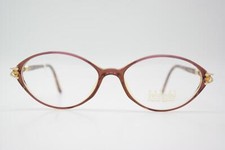 Daniel Swarovski S042 /20 Violet Gold Brown Oval Glasses Frame New