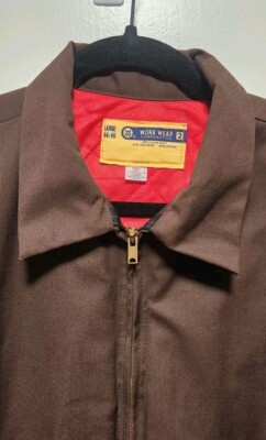 VTG 70s Mechanic Work Wear 2 Corporation Quilt Zip Jacket