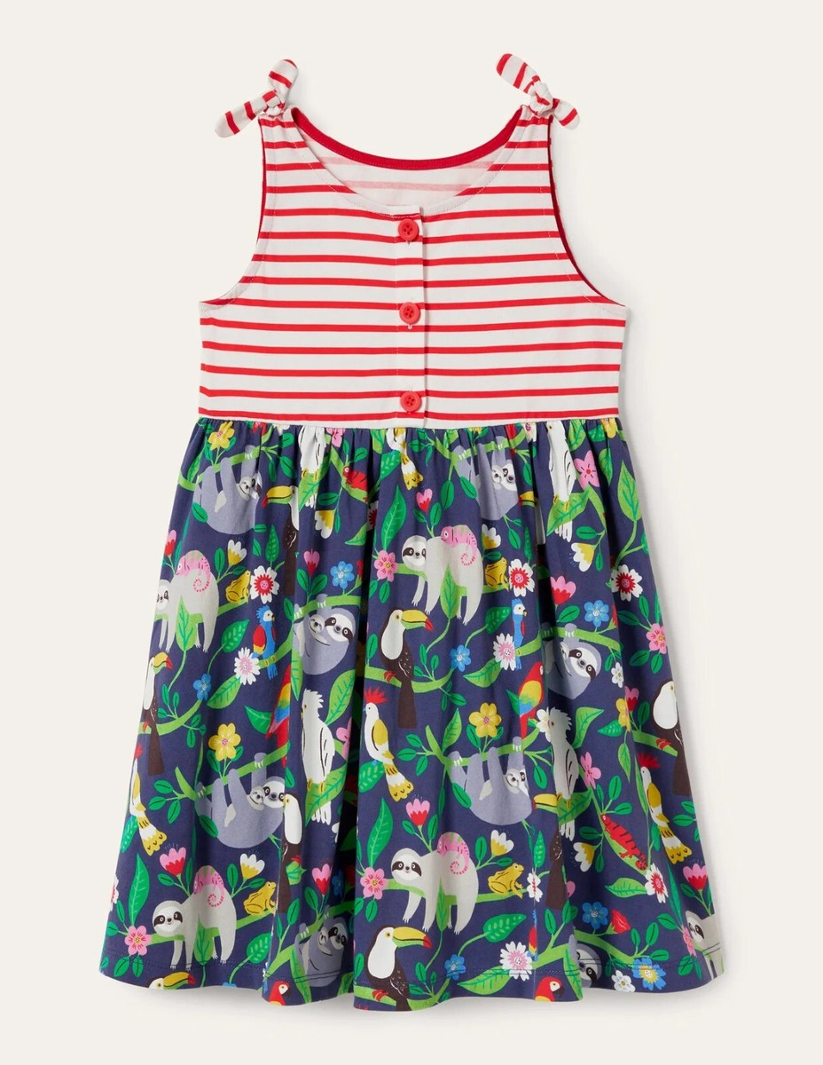 mini boden hotchpotch dress Jersey Cross - back Dress - Hotchpotch Floral