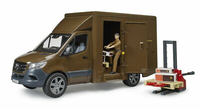 Bruder 02678 Mercedes Benz Sprinter UPS mit Fahrer Zubehör Post Stapler Ameise