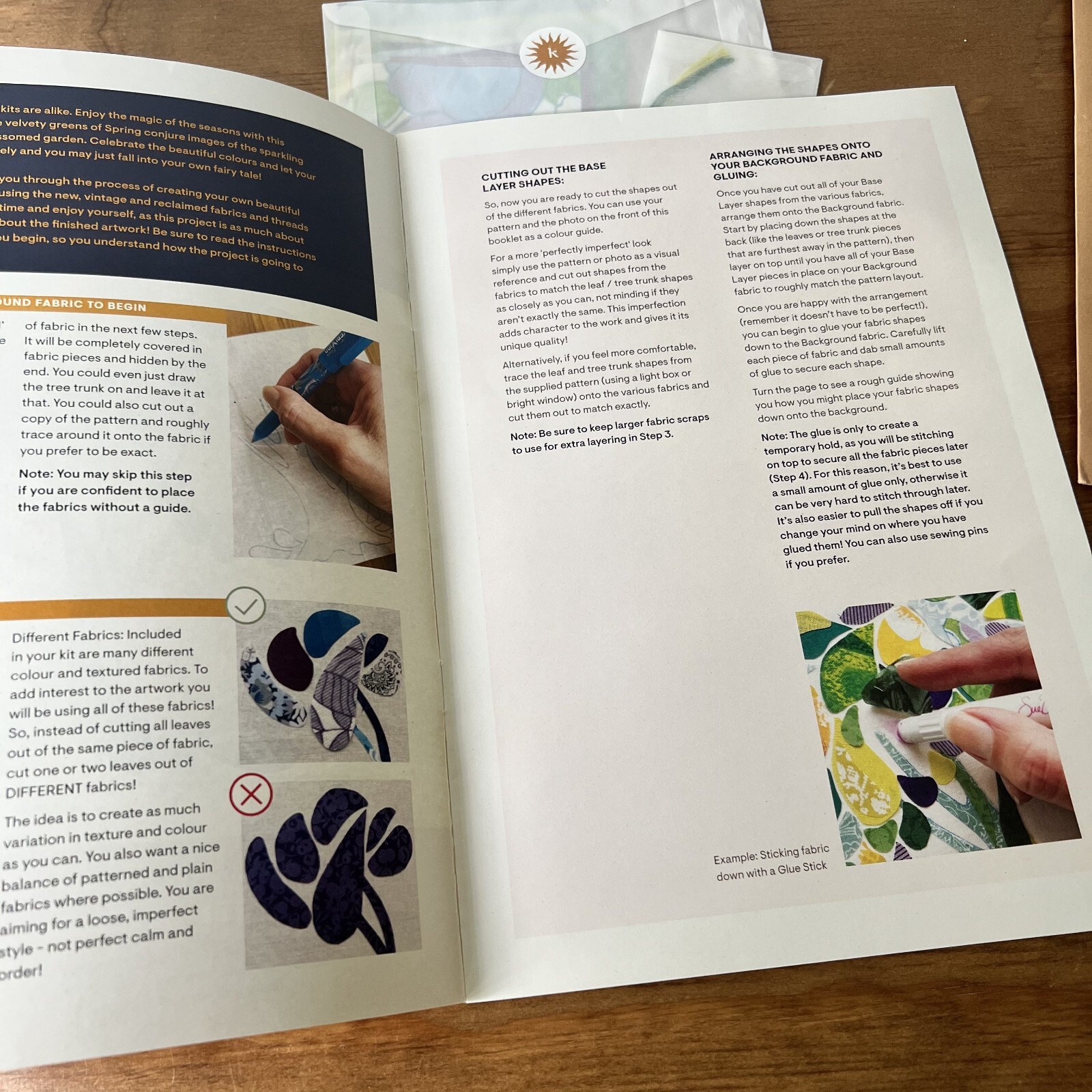 Wattle & Loop Kitras Art Glass SPRING Slow Stitched Tree of Enchantment Kit