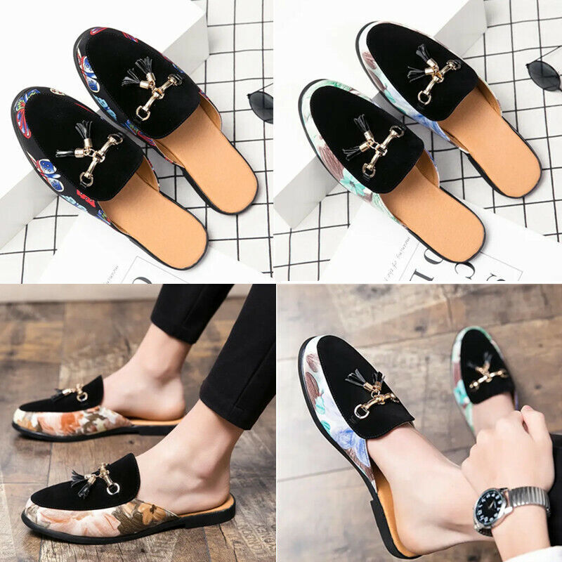 PANTOFOLA D’ORO Mocassini uomo pelle scamosciata nappa scarpe casual mezze ciabatte outdoor tempo libero