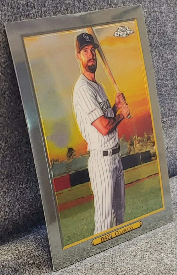 2020 Topps Series 2 David Dahl Turkey Red Chrome #TRC38 ⚾ Rockies ⚾ - Image 2 of 4