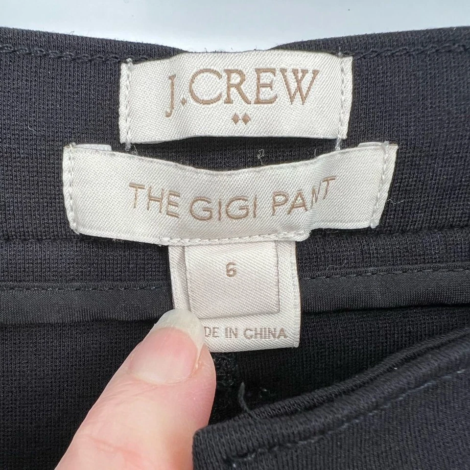 J. CREW FACTORY BLACK THE GIGI PANT LEGGINGS - Image 2 of 4