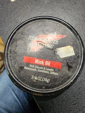 Vintage Red Wing Mink Oil Paste- Leather Conditioner 2 5/8 OZ.