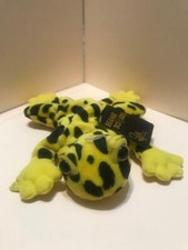 24K BEANIE BOPPERS TREE FROG YELLOW 1997 STUFFED PLUSH ANIMAL SPECIAL EFFECTS