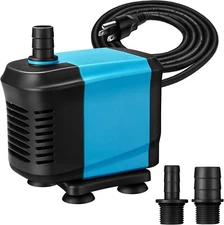 KEDSUM 550GPH Submersible Pump(2500L/H, 40W), Ultra Quiet Water Pump with 5ft Hi