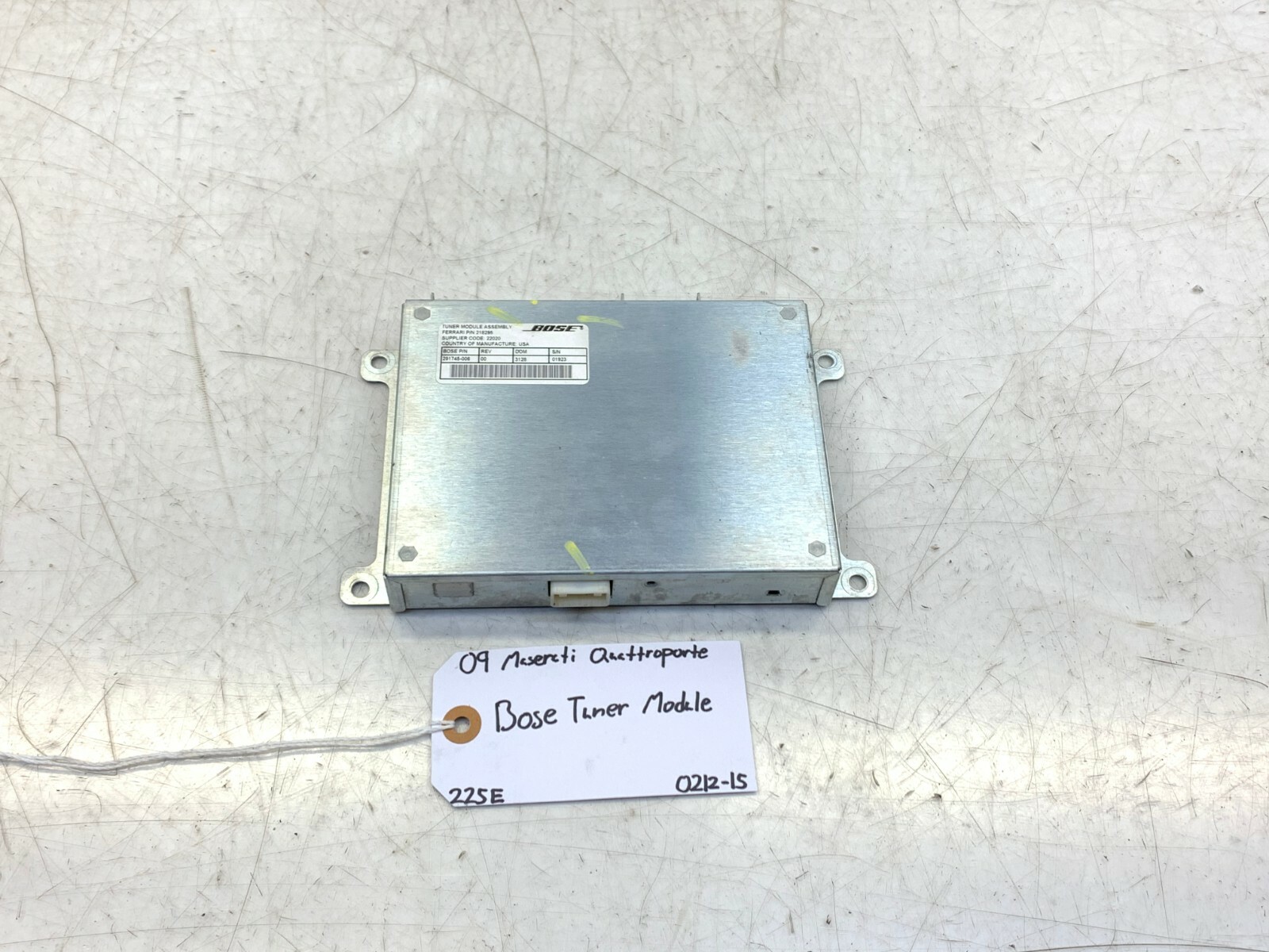 08 09 10 11 12 MASERATI QUATTROPORTE BOSE TUNER MODULE OEM 291745-006