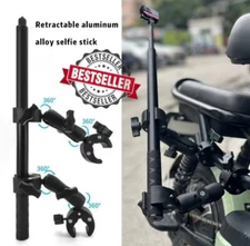 Motorcycle Mount for insta3600 Invisible Selfie Stick 200cm for Riding Bikes