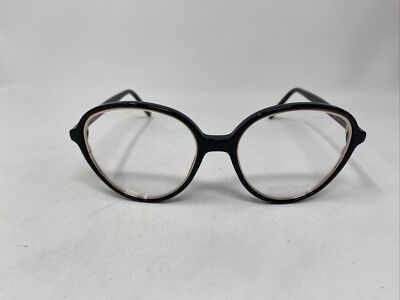 ANDY WOLF EYEGLASSES FRAME 5124 01 54/17/140 BLACK WITH GOLD TRIM :N39
