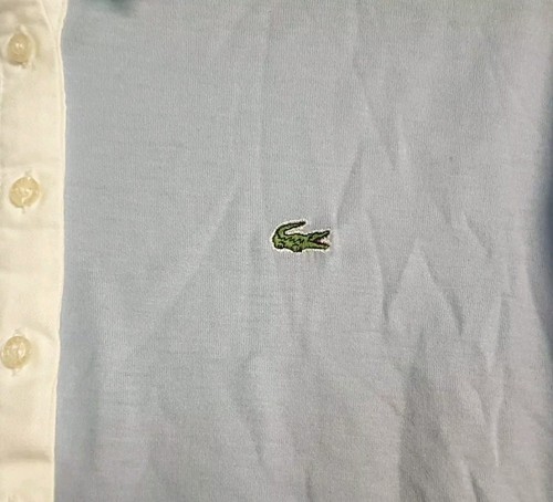Lacoste Womens Polo Shirt Blue & White Size 42 UK Size 14 - Picture 6 of 16