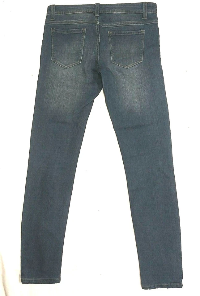 蓝色 ASPHALT - 牛仔裤 - 女式中号拉低腰紧身牛仔裤 W32 L29 — 第 2/4 张图片