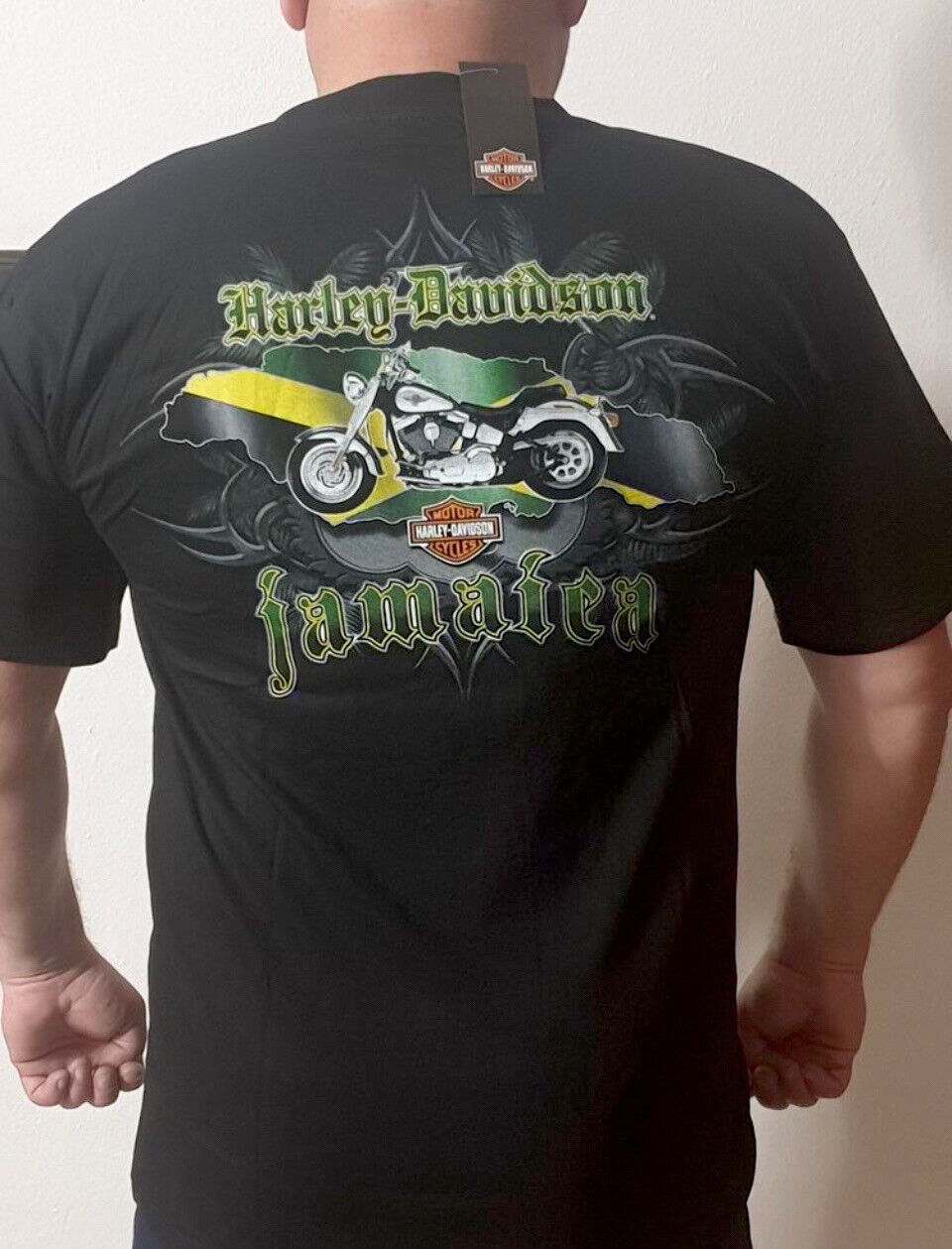 Harley Davidson Jamaica Men's T-Shirt Regular Casual Adult Different Sizes