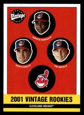 2001 Upper Deck Vintage #345 Martin Vargas / Danys Baez / Tim Drew Rookie card