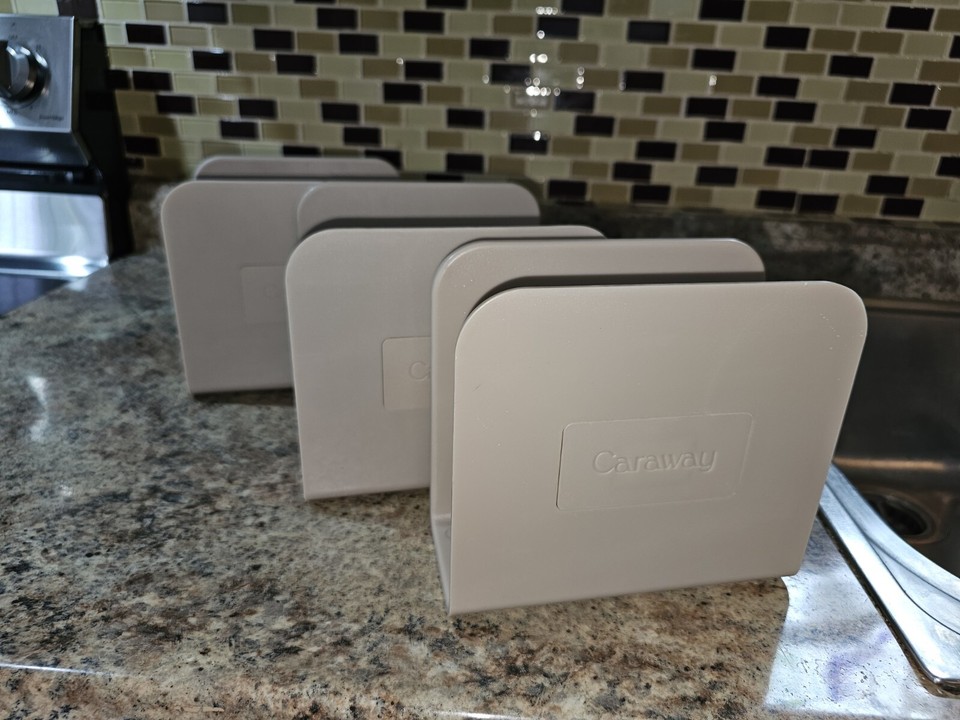 3 Pc Caraway Cookware Storage Stand Holder Storage for Pans