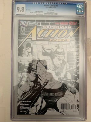 Action Comics #2 Sketch Variant CGC 9.8 White Pages 1st Print