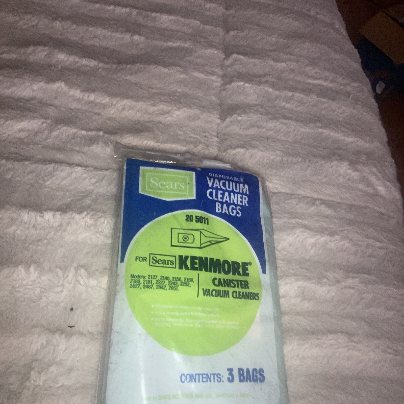 ThreSears Kenmore 205011 Canister Vacuum Cleaner Bags New 1Bag 3
