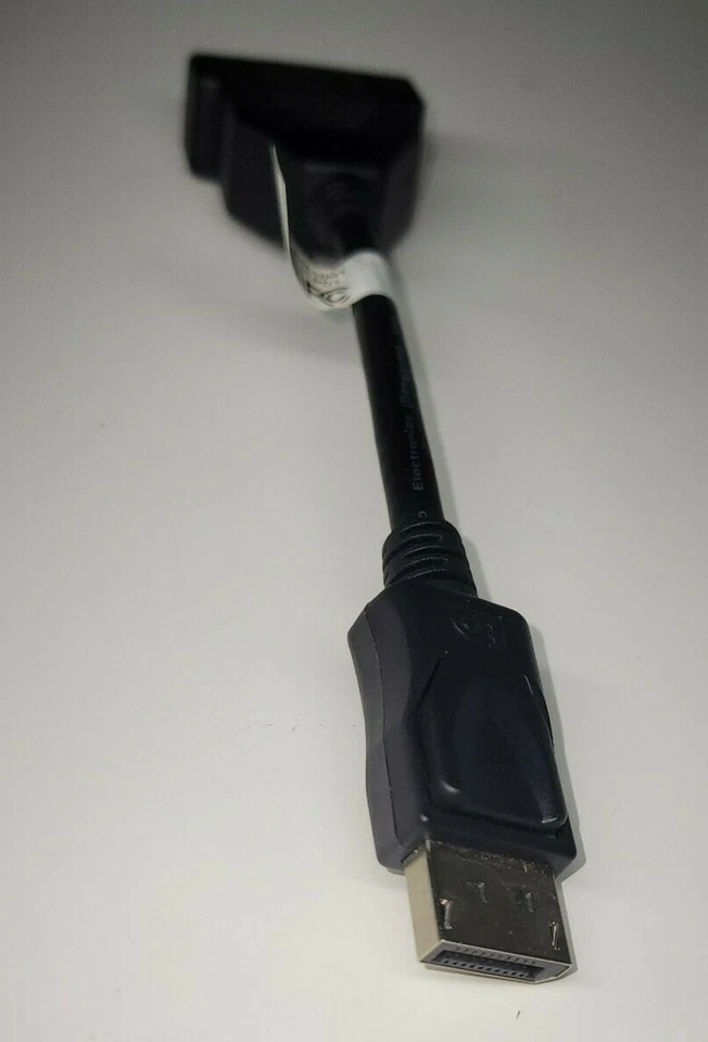 HP DisplayPort to DVI Conversion Cable - 7.5" , Universal, Black - Image 3 of 4