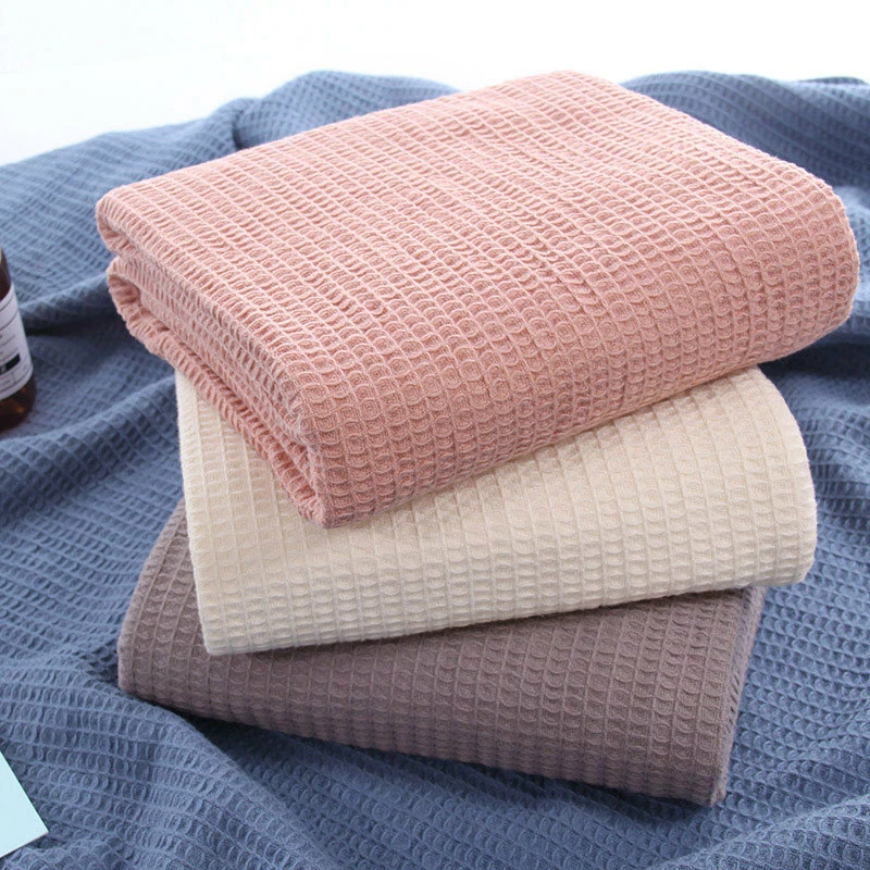 Pure Cotton Throw Nap Blanket Small Quilt Office Travel Aircraft