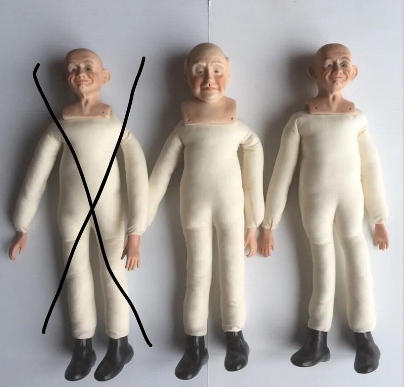 Old Men Dolls Porcelain Bisque (You Choose One)