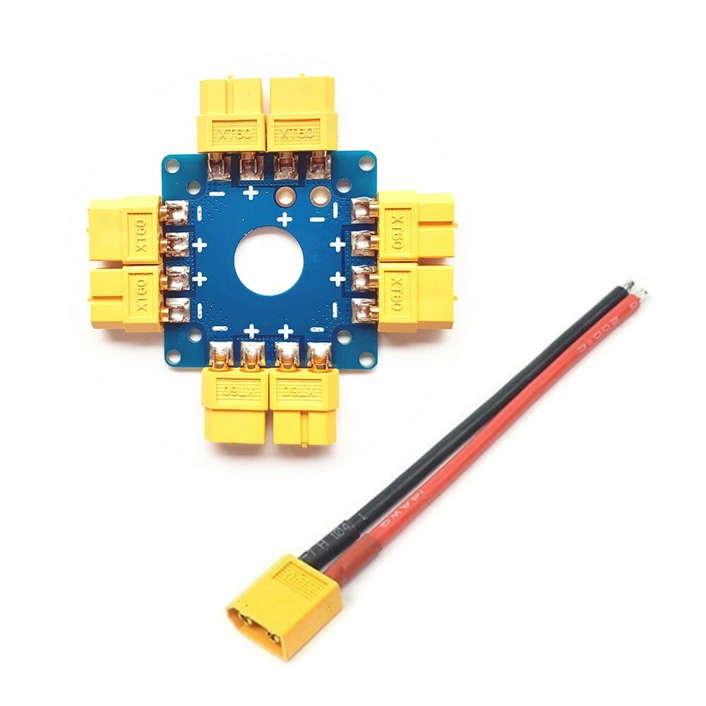 RC Multirotor Quadcopter ESC PCB Distribution Board XT60 Connector 14AWG Cable