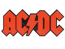 AC/DC Rock Band Logo Sign Display  3D Wall Desk Shelf Art Fan Gift 7" x 3" x 3/8