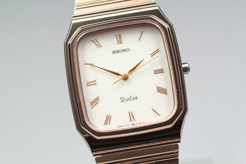 Vintage *EXC+5* SEIKO Dolce 7741-5130 Tungsten Carbide Quartz Men's Watch - Picture 5 of 11