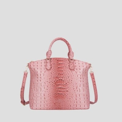 ZAN Vegan Crocodile Embossed Satchel