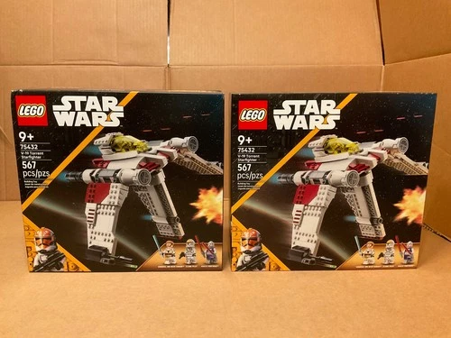 2 SETS LEGO 75432 STAR WARS V-19 TORRENT STARFIGHTER 567 PCS FACTORY SEALED BOX