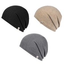 Roeckl Pure Cashmere Mütze Beanie 100% Kaschmir Wolle Strickmütze Damen basic 