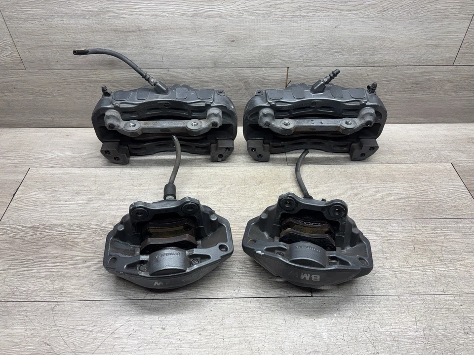 Juego completo de pinzas de freno delanteras y traseras BMW 135i E82 N54 Brembo 76 k millas usadas OEM Foto 2 de 4