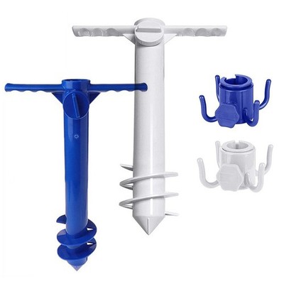 Stabiler winddichter Strandschirm mit Spiralfuß für Outdoor Aktivitäten
