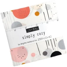 Simply Cozy Moda Charm Pack 42 100% Cotton 5" Precut Fabric Squares