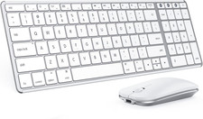 Bluetooth Keyboard And Wireless Mouse Combo For Macbook Ipad Mac Rechargeable