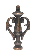 VINTAGE METAL DECORATIVE LAMP FINIAL 1/4 THREAD