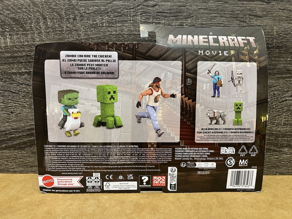 Minecraft Woodland Mansion Throwdown Figure Multipack Garbage Man